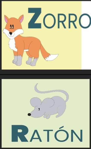 Referente alfabeto animales