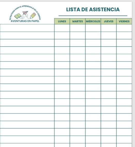 Plantilla calendario